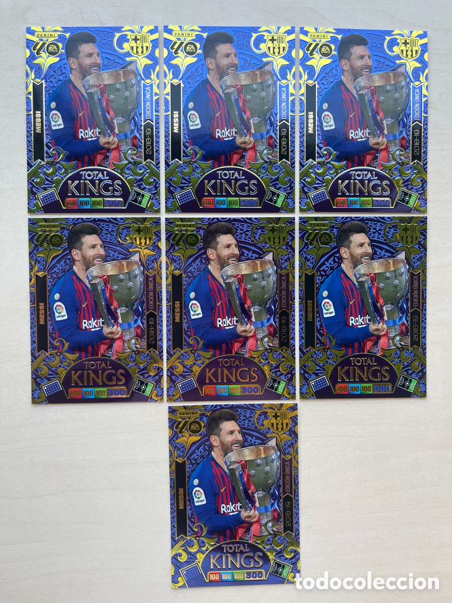 Cromos de f&uacute;tbol: Lote 7 Messi (2018-19) Total Kings Adrenalyn 2025-26 - FC Barcelona