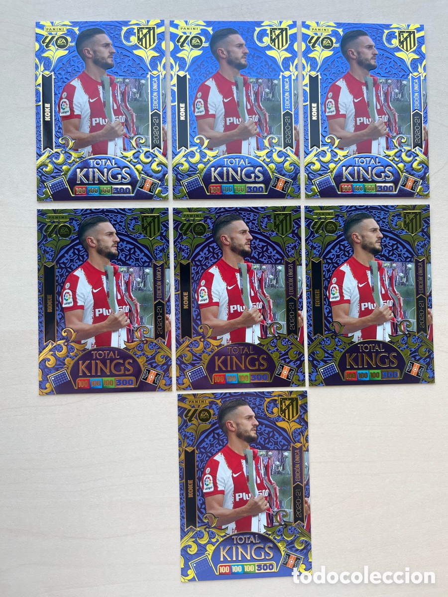 Cromos de f&uacute;tbol: Lote 7 Koke (2020-21) Total Kings Adrenalyn 2025-26 - Atl&eacute;tico de Madrid