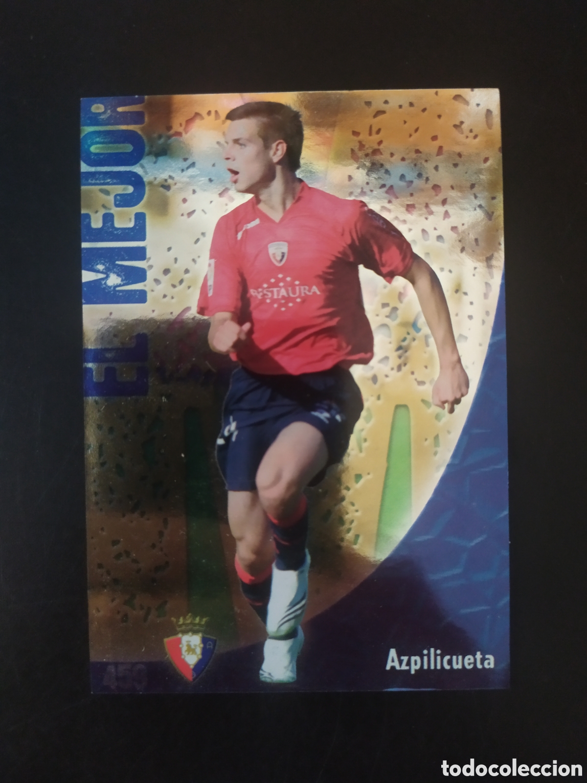 Cromos de f&uacute;tbol: Mundicromo fichas Liga 2008 2009 08 09 Azpilicueta brillo puntas cuadradas n&deg; 459 Osasuna