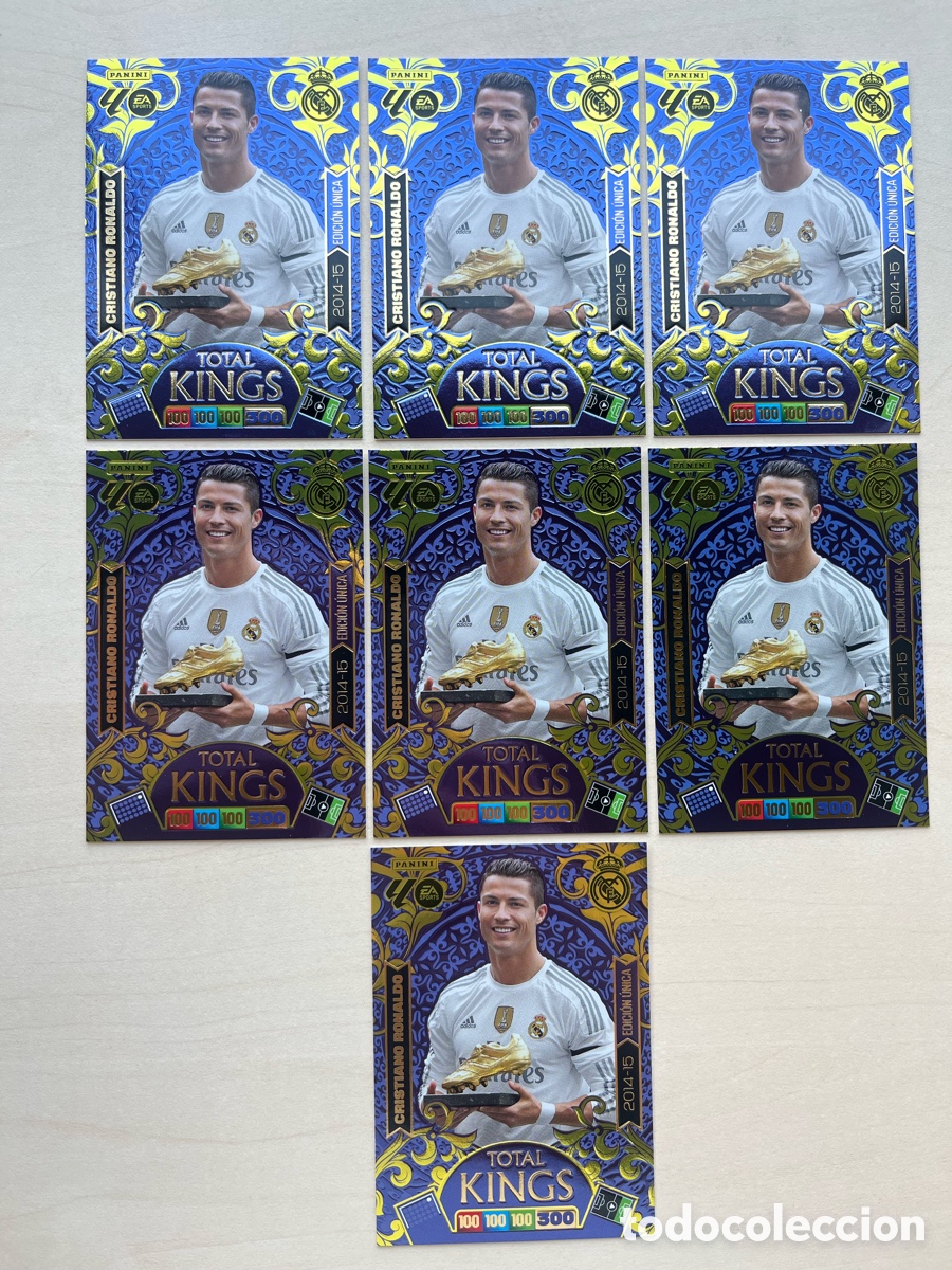 Fu&szlig;ball-Sticker: Lote 7 Cristiano Ronaldo (2014-15) Total Kings Adrenalyn 2025-26 - Real Madrid