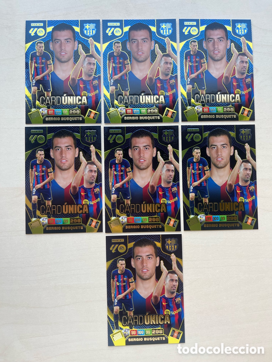 Cromos de f&uacute;tbol: Lote 7 Sergio Busquets Card &Uacute;nica Adrenalyn 2025-26 - FC Barcelona