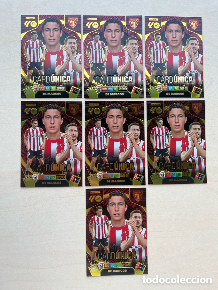 Fu&szlig;ball-Sticker: Lote 7 De Marcos Card &Uacute;nica Adrenalyn 2025-26 - Athletic Club
