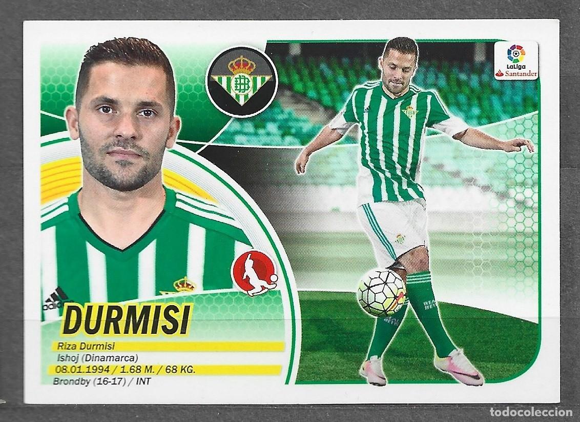 Cromos de f&uacute;tbol: Liga este 16/17 - Durmisi - N&ordm; 7 - Real Betis