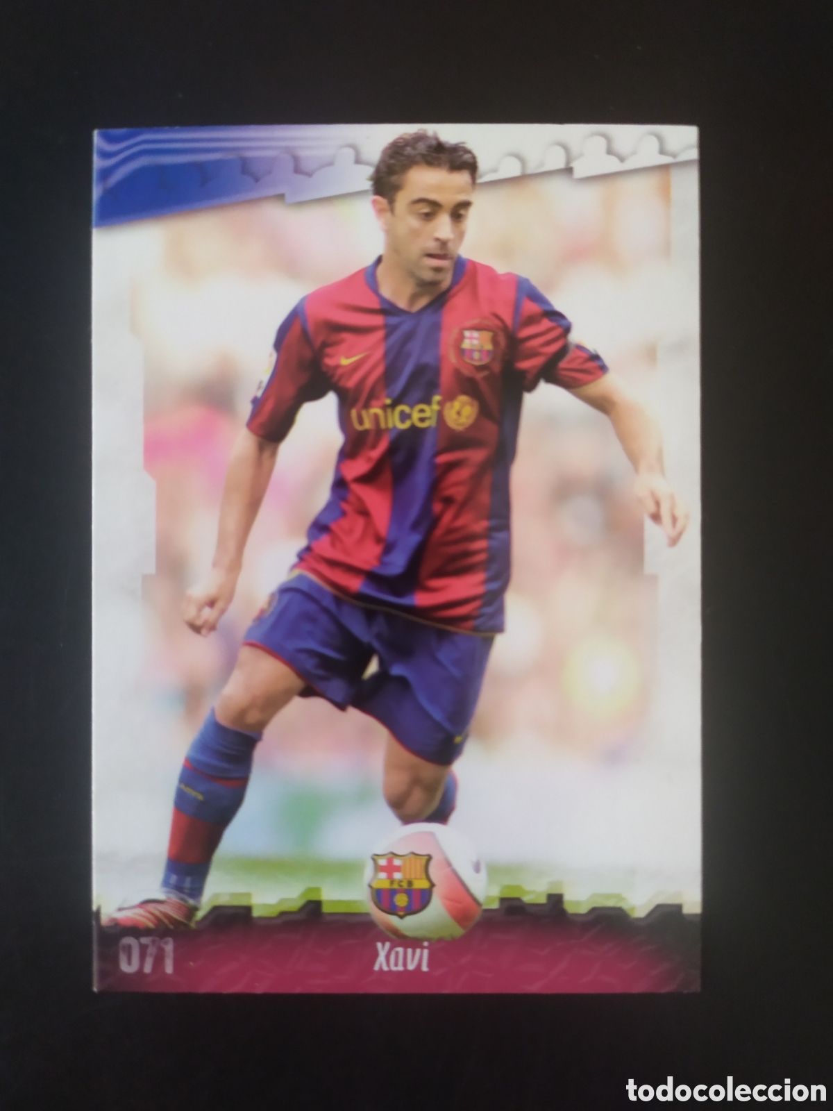 Cromos de f&uacute;tbol: Mundicromo fichas Liga 2008 2009 08 09 Xavi 2 digitos n&deg; 71 Barcelona