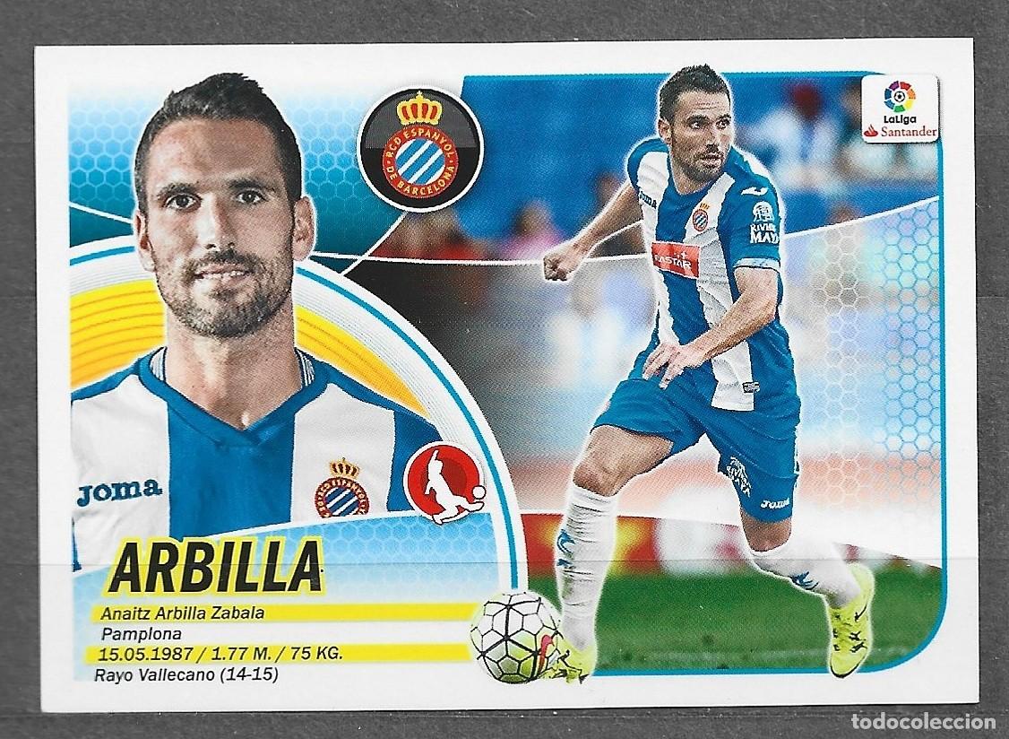 Cromos de f&uacute;tbol: Liga este 16/17 - Arbilla - N&ordm; 3 b - R.C.D. Espa&ntilde;ol