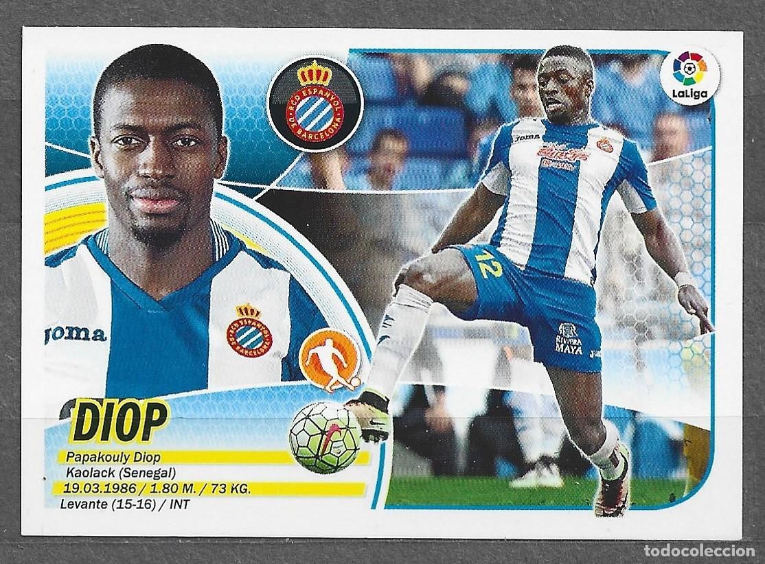 Cromos de f&uacute;tbol: Liga este 16/17 - Diop - N&ordm; 8 - R.C.D. Espa&ntilde;ol