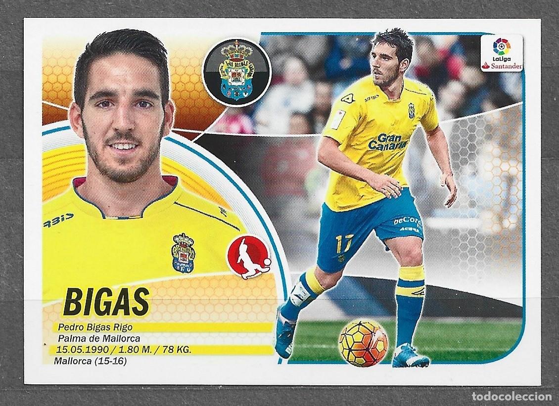 Cromos de f&uacute;tbol: Liga este 16/17 - Bigas - N&ordm; 6 - U.D. Las Palmas