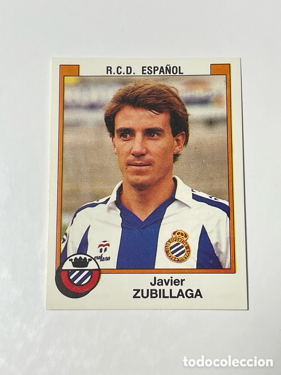 Cromos de f&uacute;tbol: Javier Zubillaga Espanyol Panini 87/88 #130