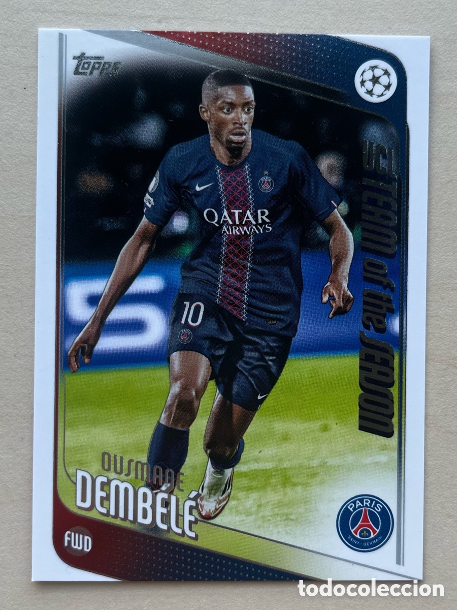 Cromos de f&uacute;tbol: Demb&eacute;l&eacute; Topps Flagship 2025-26 - PSG
