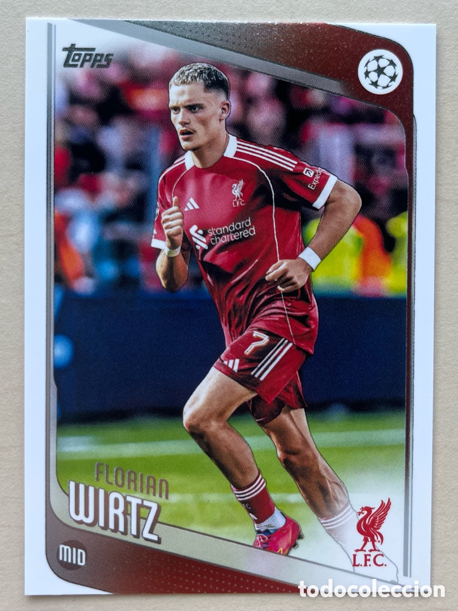 Cromos de f&uacute;tbol: Wirtz Topps Flagship 2025-26 - Liverpool