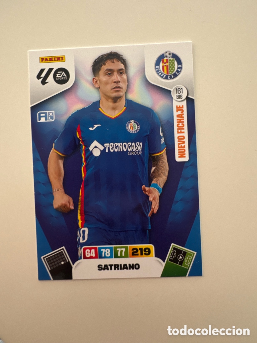 Cromos de f&uacute;tbol: PANINI ADRENALYN XL LIGA 2025-2026 25-26 &ndash; Satriano Getafe CF N&ordm; 161 BIS