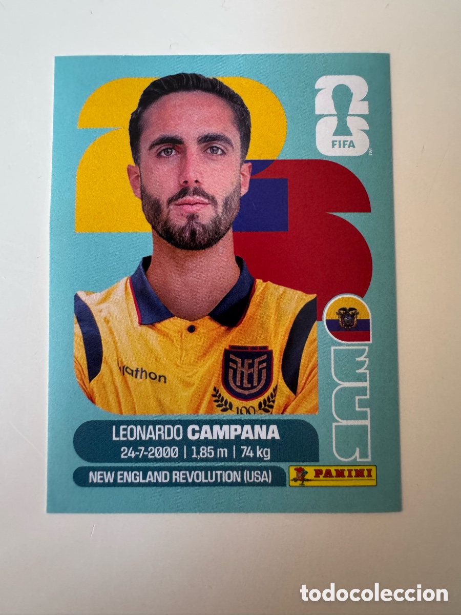 Cromos de f&uacute;tbol: FIFA WORLD CUP 2026 STICKER PANINI &ndash; Leonardo Campana &ndash; Ecuador ECU15