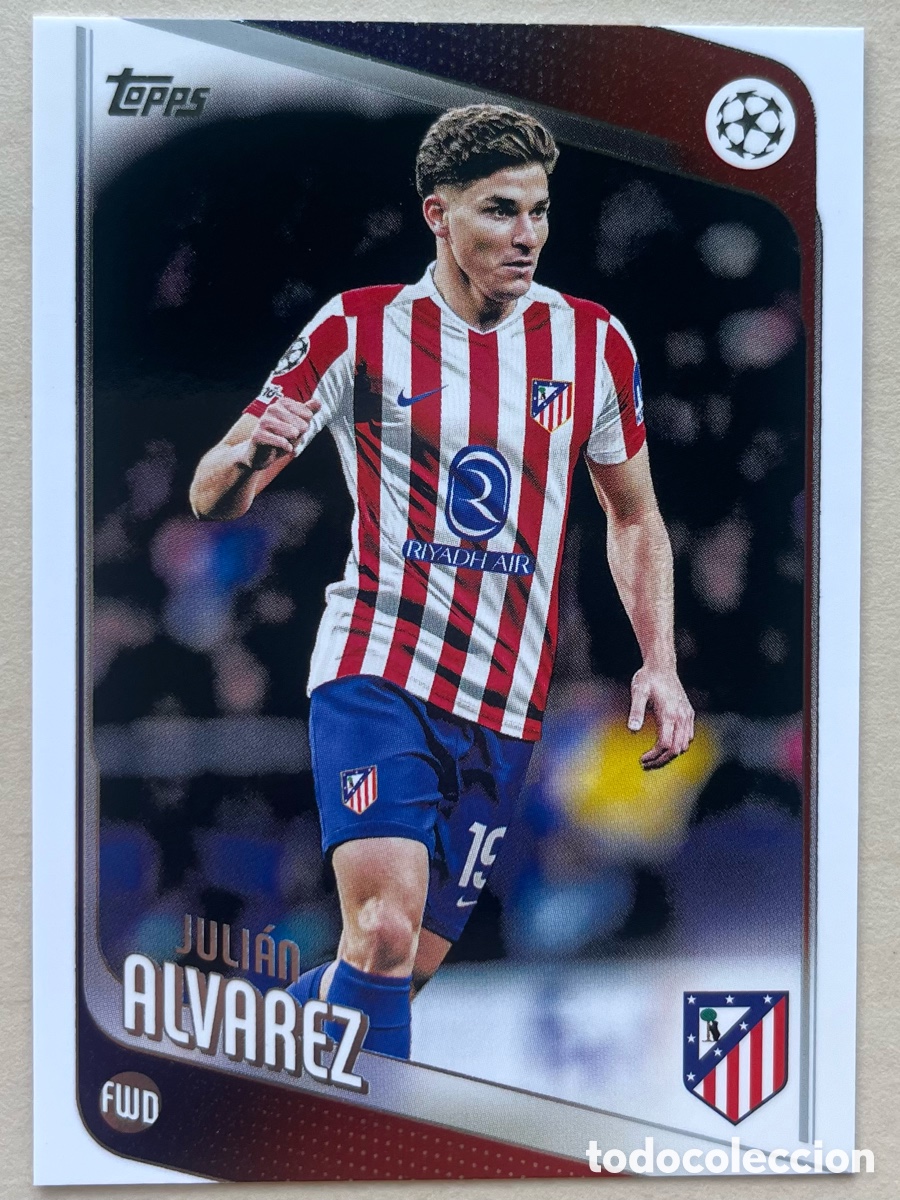 Cromos de f&uacute;tbol: Juli&aacute;n &Aacute;lvarez Topps Flagship 2025-26 - Atl&eacute;tico de Madrid