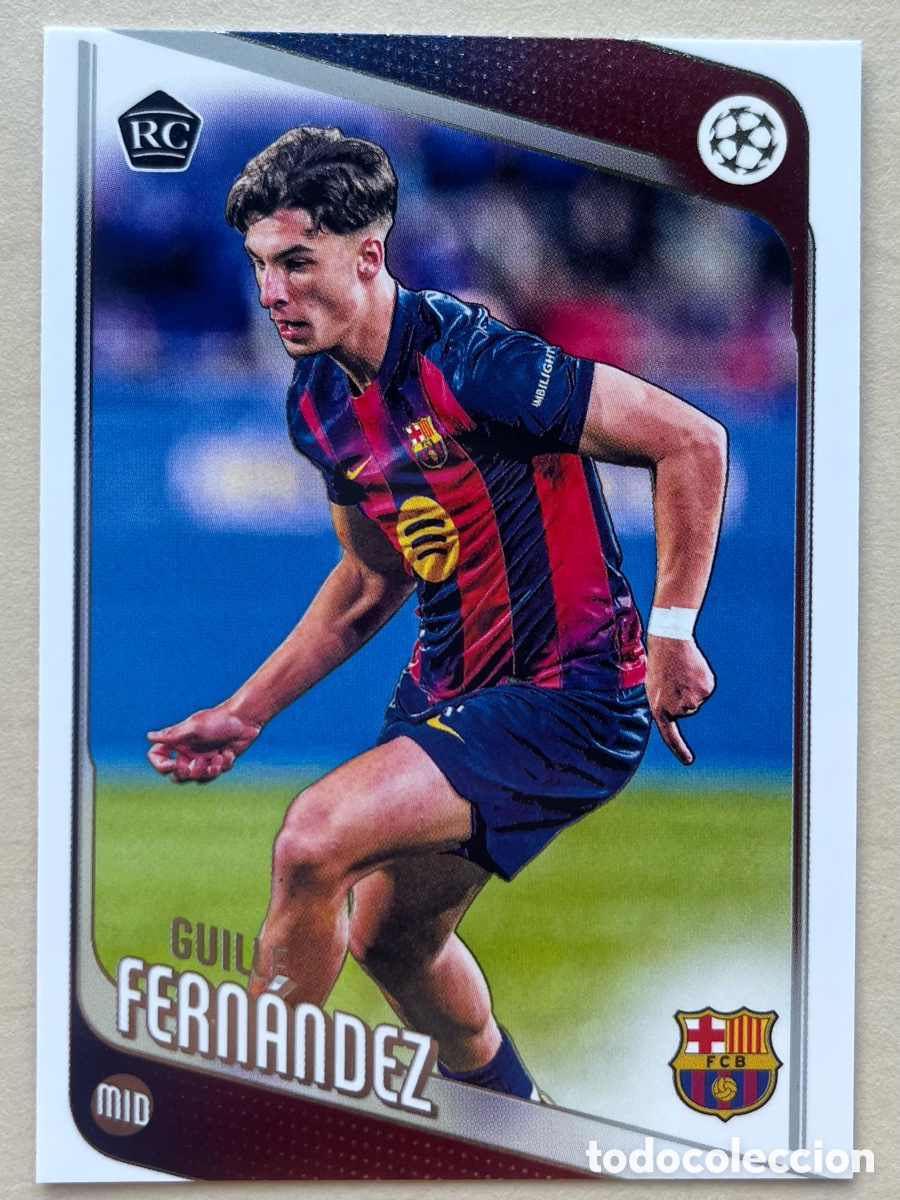 Cromos de f&uacute;tbol: Guille Fern&aacute;ndez Rookie Topps Flagship 2025-26 - FC Barcelona