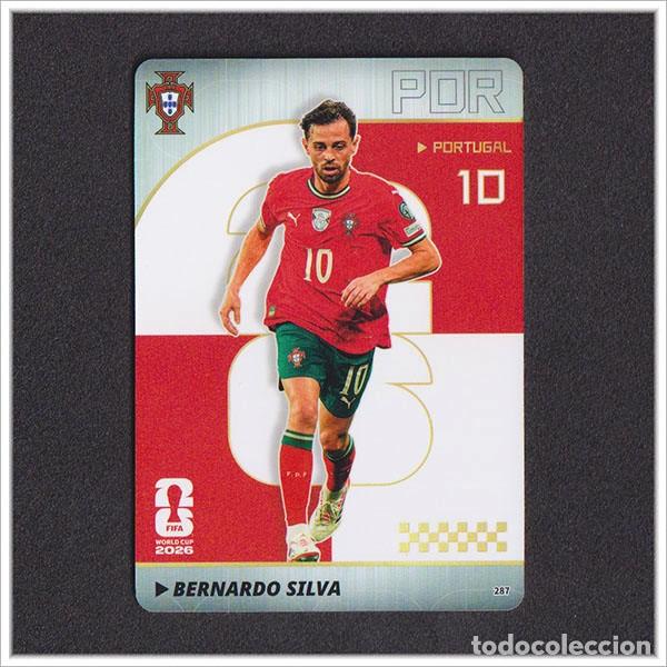 Cromos de f&uacute;tbol: NUMERADA /299 FIFA WORLD CUP 2026 PANINI KAYOU BERNARDO SILVA 287 POR PORTUGAL MUNDIAL - ULTRA BOX