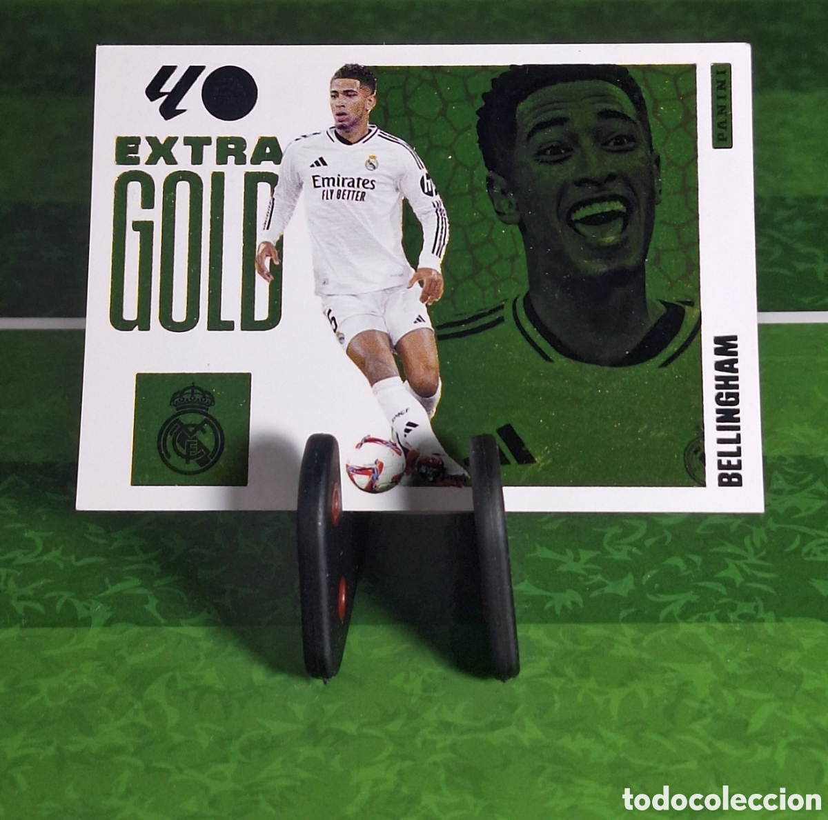 Cromos de f&uacute;tbol: JUDE BELLINGHAM EXTRA GOLD LIGA ESTE 2025-2026
