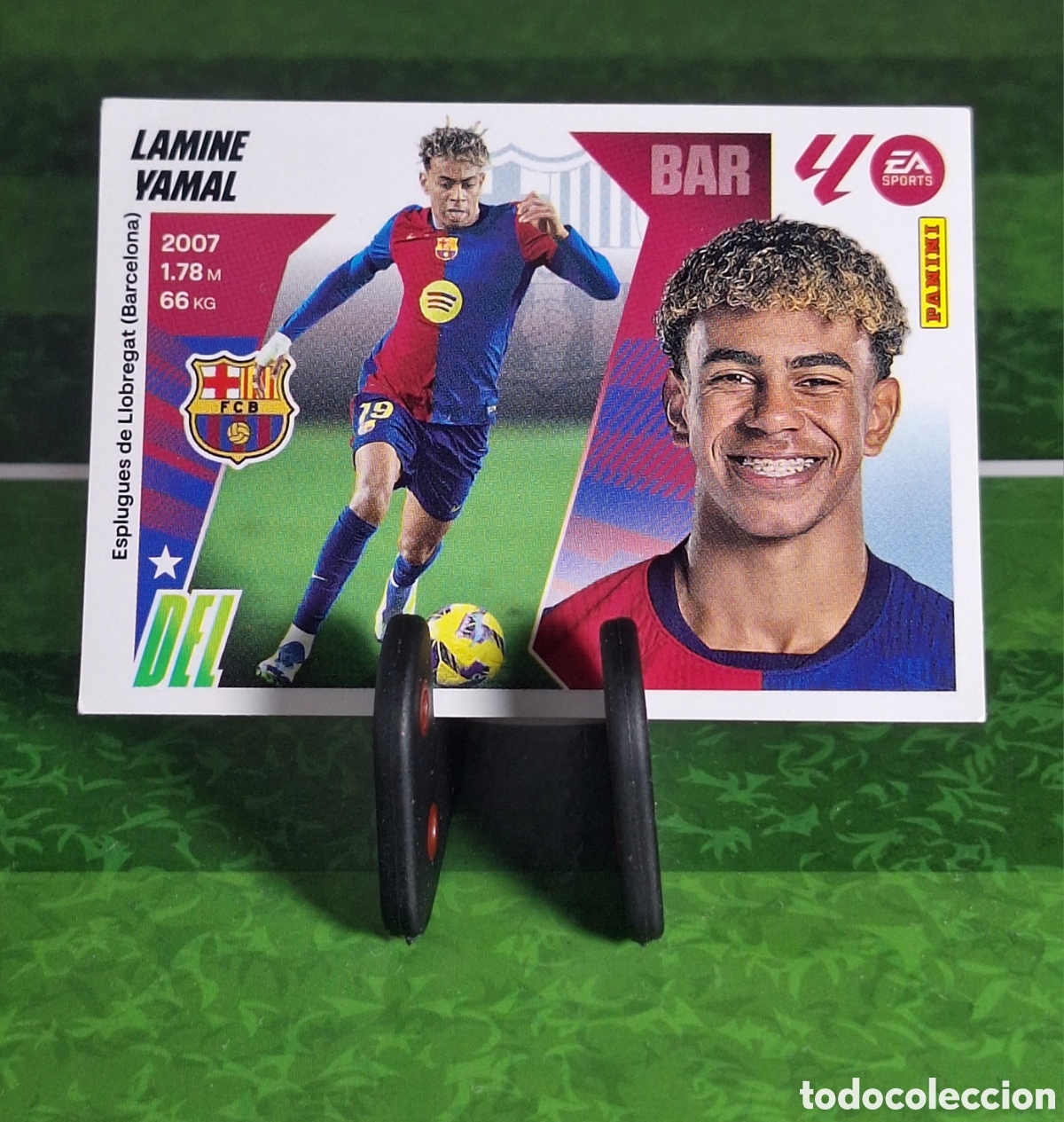 Cromos de f&uacute;tbol: LAMINE YAMAL #18 LIGA ESTE 2025-2026