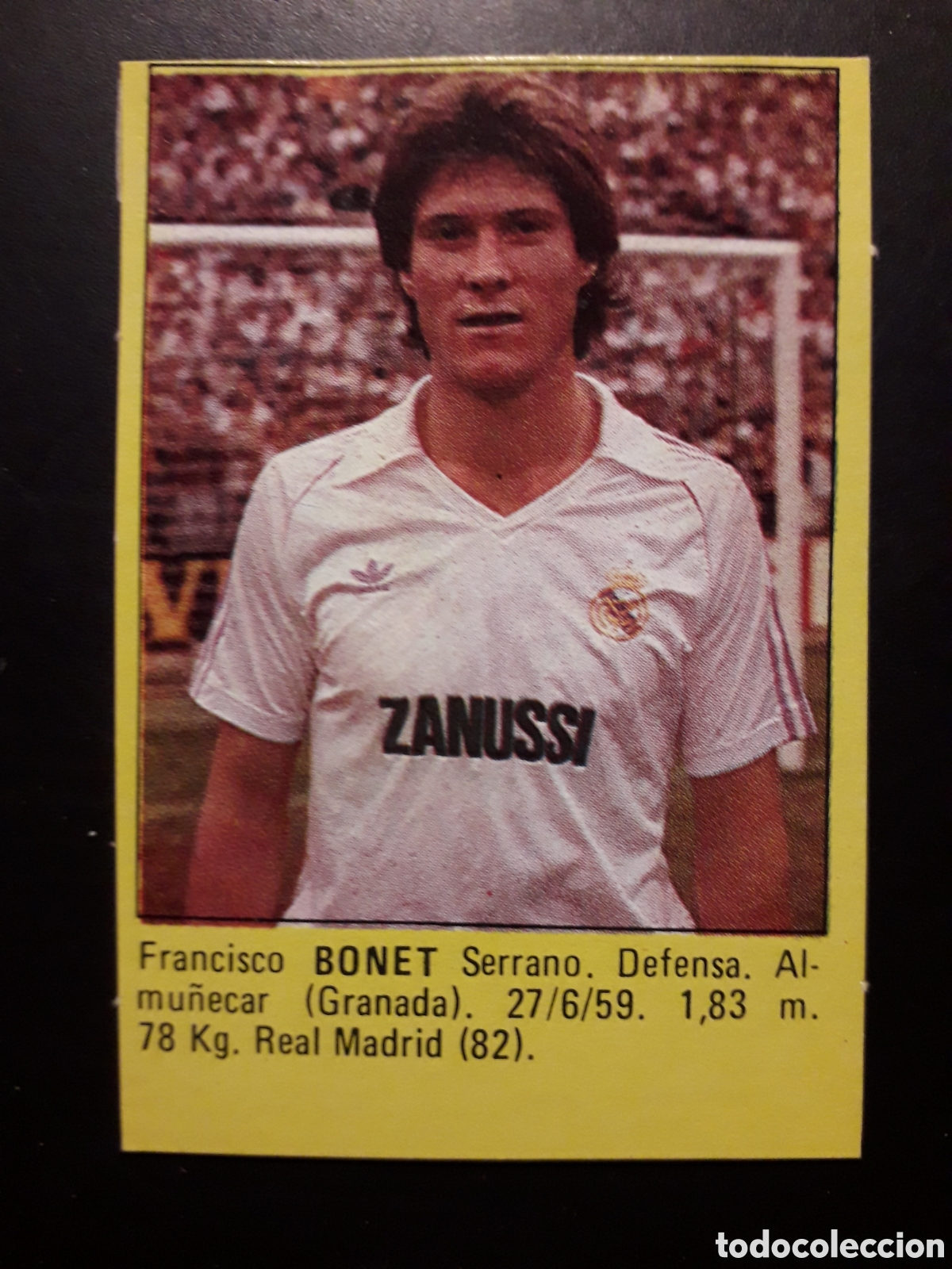 Cromos de f&uacute;tbol: BONET, REAL MADRID SUPER F&Uacute;TBOL 84 83-84 1983-1984 ROLL&Aacute;N DESPEGADO PEDIDO M&Iacute;NIMO 3&euro;
