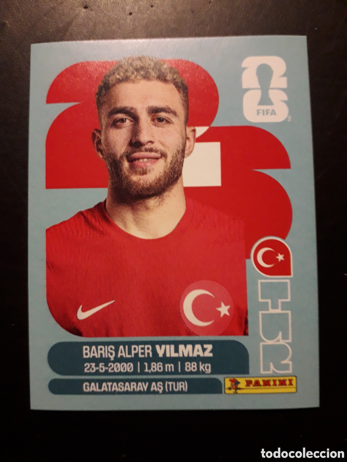Cromos de f&uacute;tbol: VILMAZ TURQU&Iacute;A TUR 18 MUNDIAL F&Uacute;TBOL 2026 FIFA WORLD CUP PANINI SIN PEGAR PEDIDO M&Iacute;NIMO 3&euro;