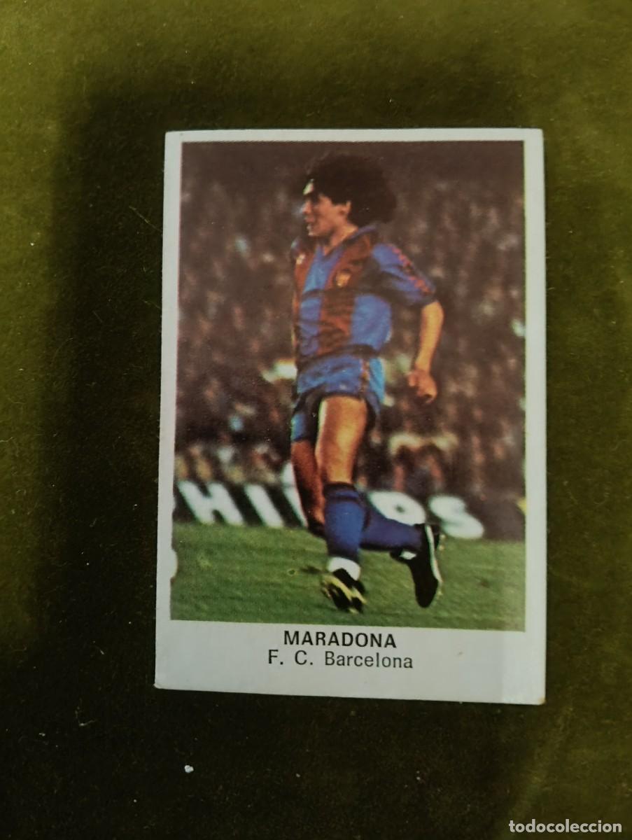 Cromos de f&uacute;tbol: CROMO NUNCA PEGADO - CROMOS CANO - LIGA FUTBOL 84 - FC BARCELONA - DIEGO ARMANDO MARADONA