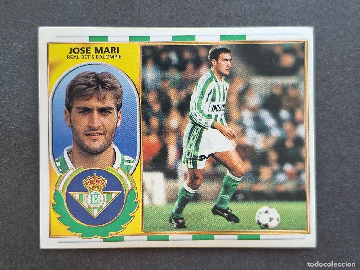 Fu&szlig;ball-Sticker: L5 JOSE MARI REAL BETIS BALOMPIE LIGA ESTE 1996 1997 96 97 NUNCA PEGADO SIN PEGAR