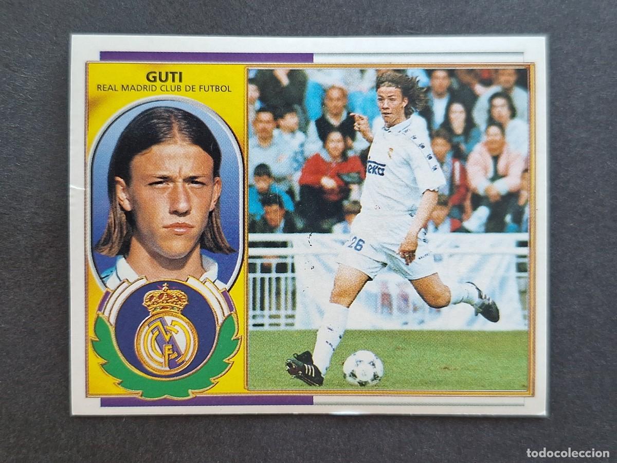 Cromos de f&uacute;tbol: L5 GUTI REAL MADRID LIGA ESTE 1996 1997 96 97 NUNCA PEGADO SIN PEGAR