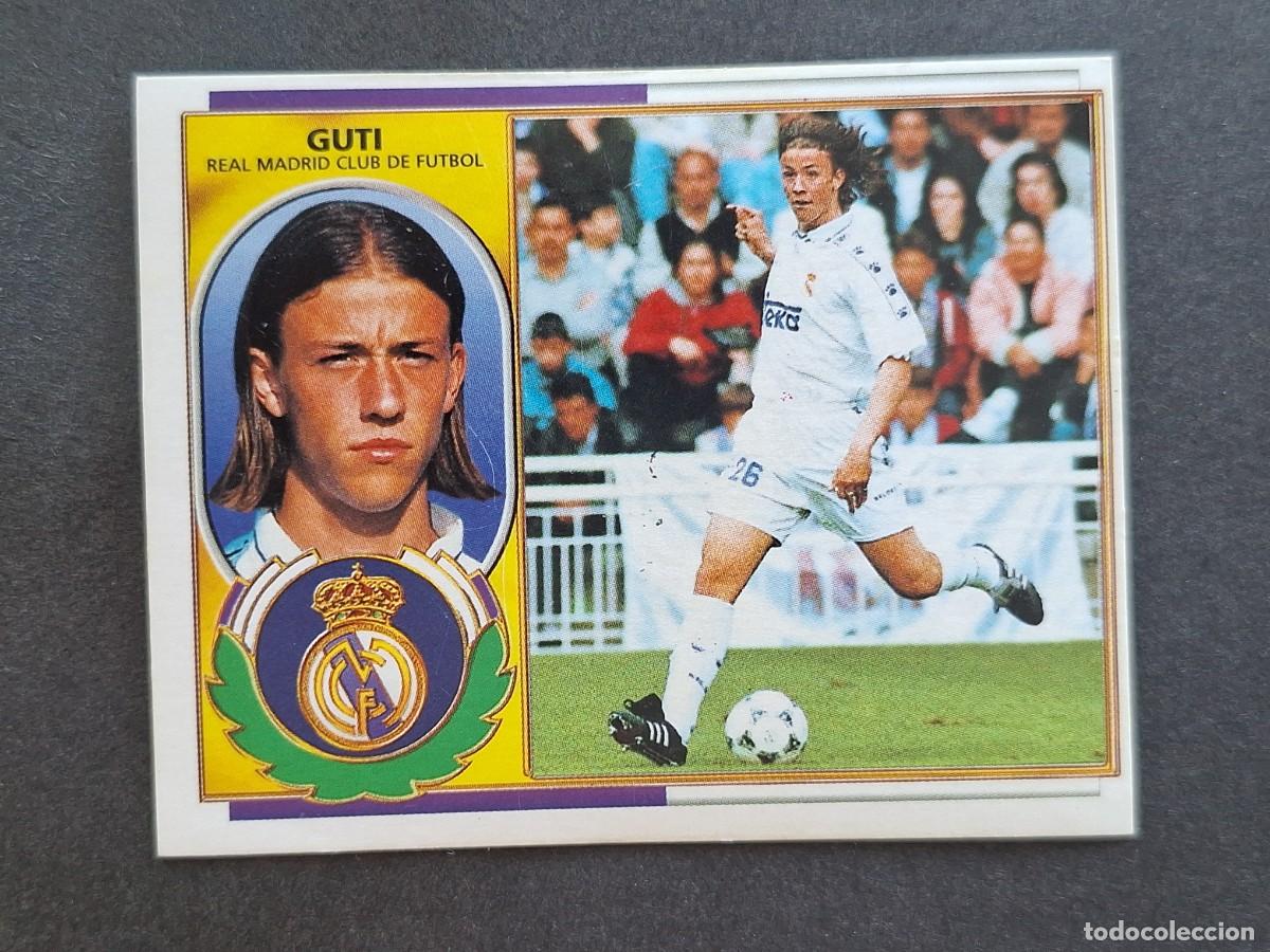 Cromos de f&uacute;tbol: L5 GUTI REAL MADRID LIGA ESTE 1996 1997 96 97 NUNCA PEGADO SIN PEGAR