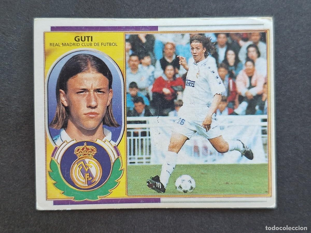 Cromos de f&uacute;tbol: L5 GUTI REAL MADRID LIGA ESTE 1996 1997 96 97 NUNCA PEGADO SIN PEGAR