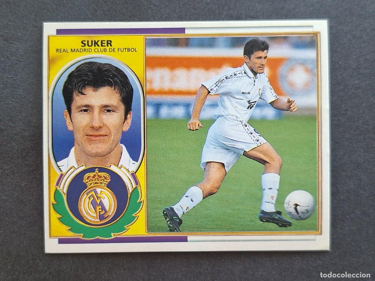Cromos de f&uacute;tbol: L5 SUKER VERSION REAL MADRID LIGA ESTE 1996 1997 96 97 NUNCA PEGADO SIN PEGAR