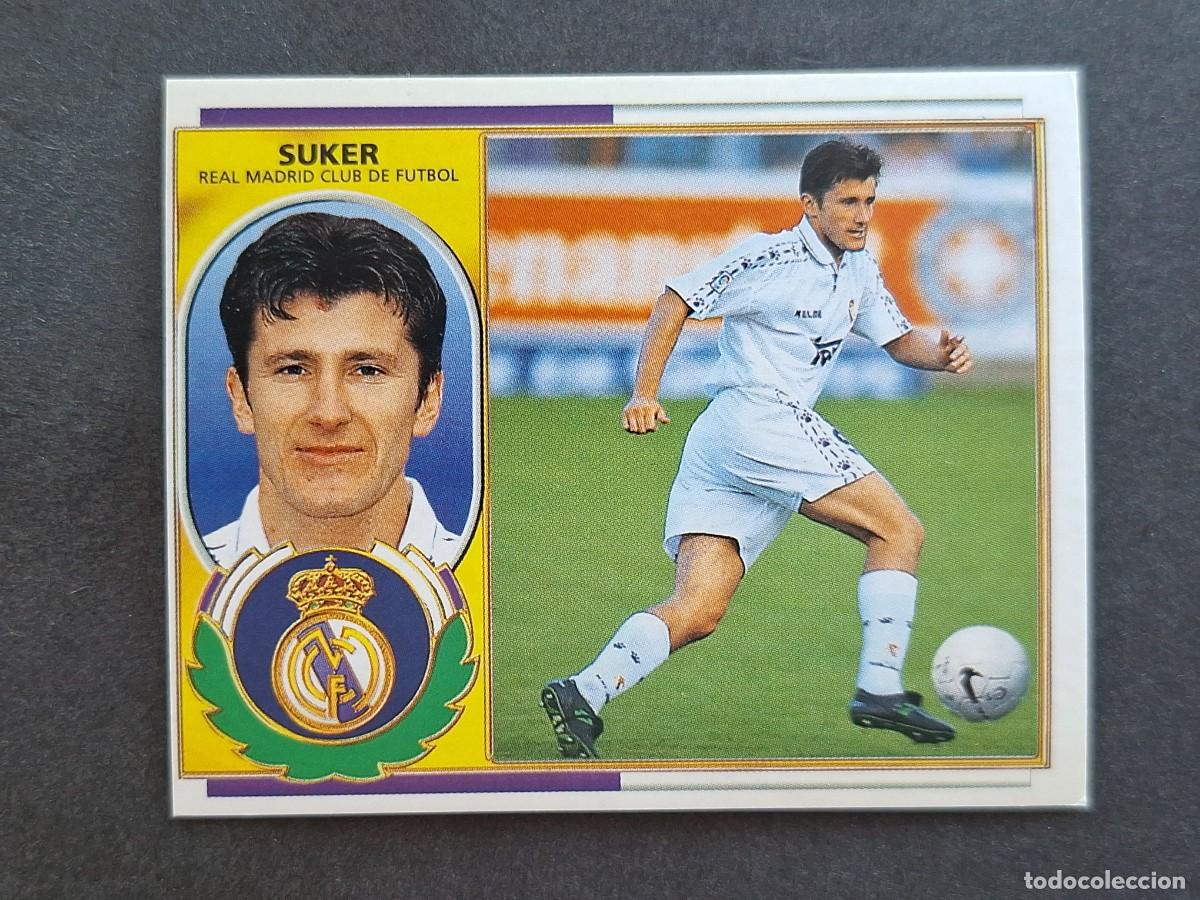 Cromos de f&uacute;tbol: L5 SUKER VERSION REAL MADRID LIGA ESTE 1996 1997 96 97 NUNCA PEGADO SIN PEGAR
