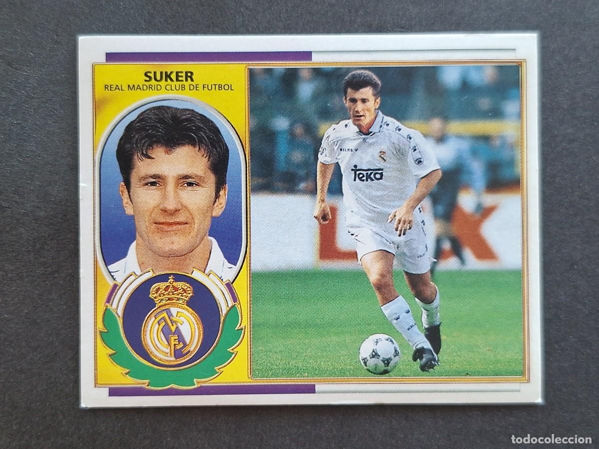 Cromos de f&uacute;tbol: L5 SUKER REAL MADRID LIGA ESTE 1996 1997 96 97 NUNCA PEGADO SIN PEGAR