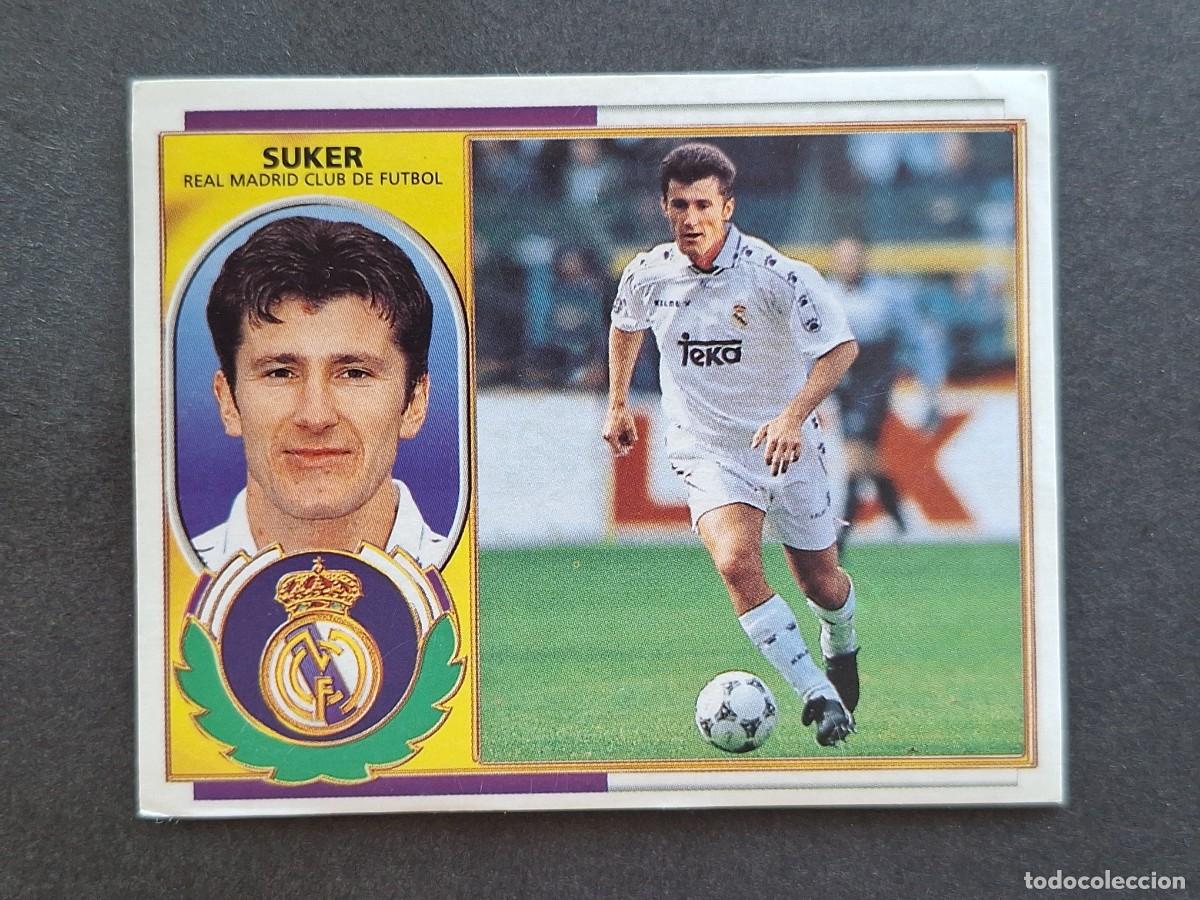 Cromos de f&uacute;tbol: L5 SUKER REAL MADRID LIGA ESTE 1996 1997 96 97 NUNCA PEGADO SIN PEGAR
