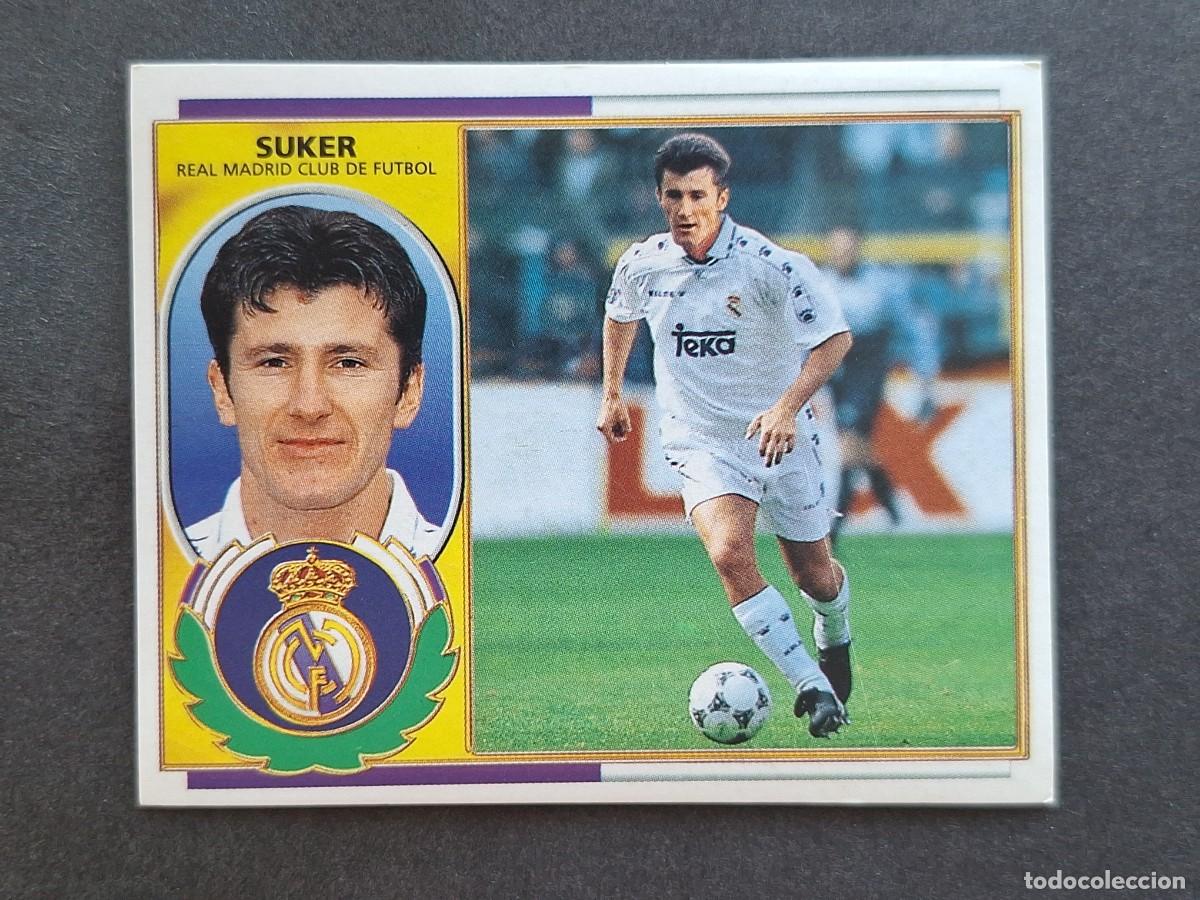 Cromos de f&uacute;tbol: L5 SUKER REAL MADRID LIGA ESTE 1996 1997 96 97 NUNCA PEGADO SIN PEGAR