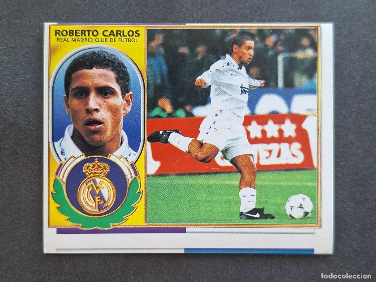 Cromos de f&uacute;tbol: L5 ROBERTO CARLOS VERSION REAL MADRID LIGA ESTE 1996 1997 96 97 NUNCA PEGADO SIN PEGAR