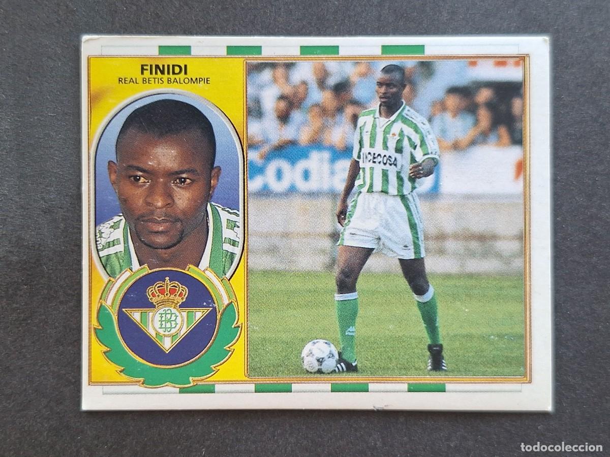 Cromos de f&uacute;tbol: L5 FINIDI REAL BETIS BALOMPIE COLOCA LIGA ESTE 1996 1997 96 97 NUNCA PEGADO SIN PEGAR
