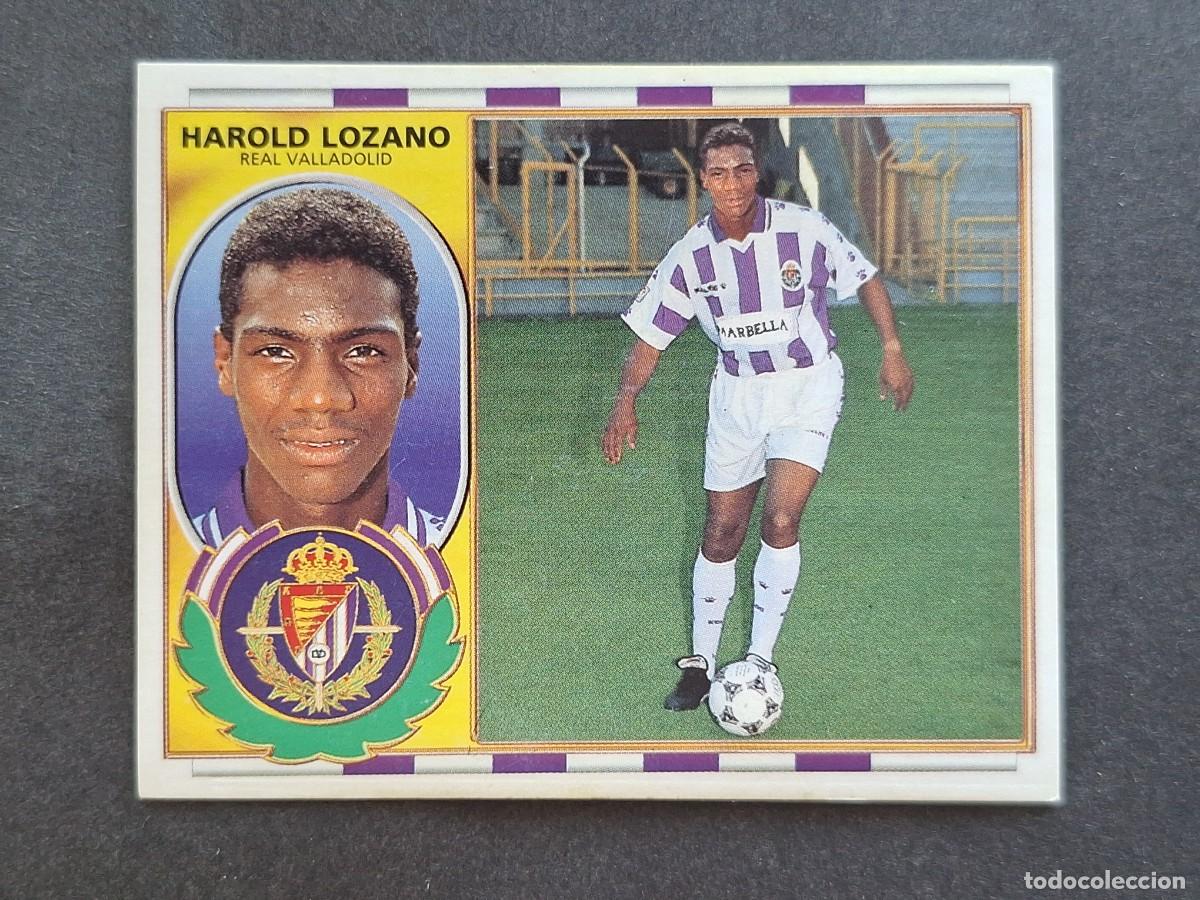 Cromos de f&uacute;tbol: L5 HAROLD LOZANO VERSION REAL VALLADOLID FICHAJE 13 LIGA ESTE 1996 1997 96 97 NUNCA PEGADO SIN PEGAR