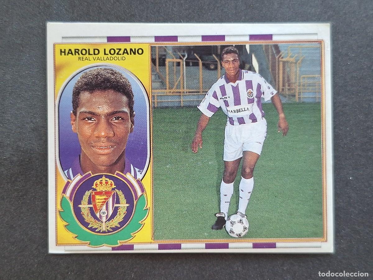 Cromos de f&uacute;tbol: L5 HAROLD LOZANO VERSION REAL VALLADOLID FICHAJE 13 LIGA ESTE 1996 1997 96 97 NUNCA PEGADO SIN PEGAR