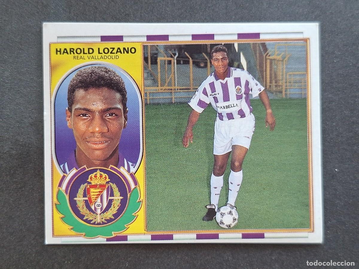 Cromos de f&uacute;tbol: L5 HAROLD LOZANO VERSION REAL VALLADOLID FICHAJE 13 LIGA ESTE 1996 1997 96 97 NUNCA PEGADO SIN PEGAR