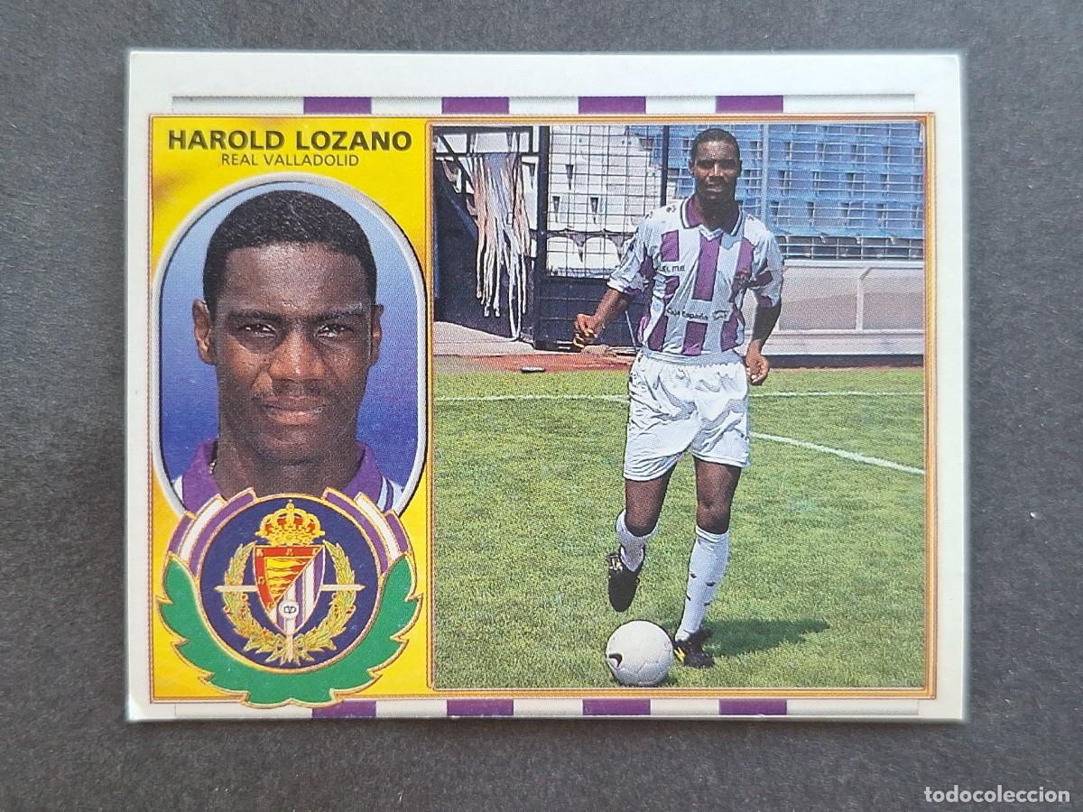 Cromos de f&uacute;tbol: L5 HAROLD LOZANO REAL VALLADOLID FICHAJE 13 LIGA ESTE 1996 1997 96 97 NUNCA PEGADO SIN PEGAR