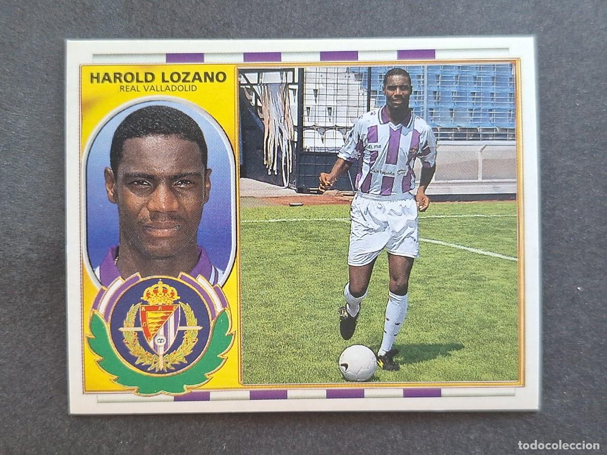 Cromos de f&uacute;tbol: L5 HAROLD LOZANO REAL VALLADOLID FICHAJE 13 LIGA ESTE 1996 1997 96 97 NUNCA PEGADO SIN PEGAR