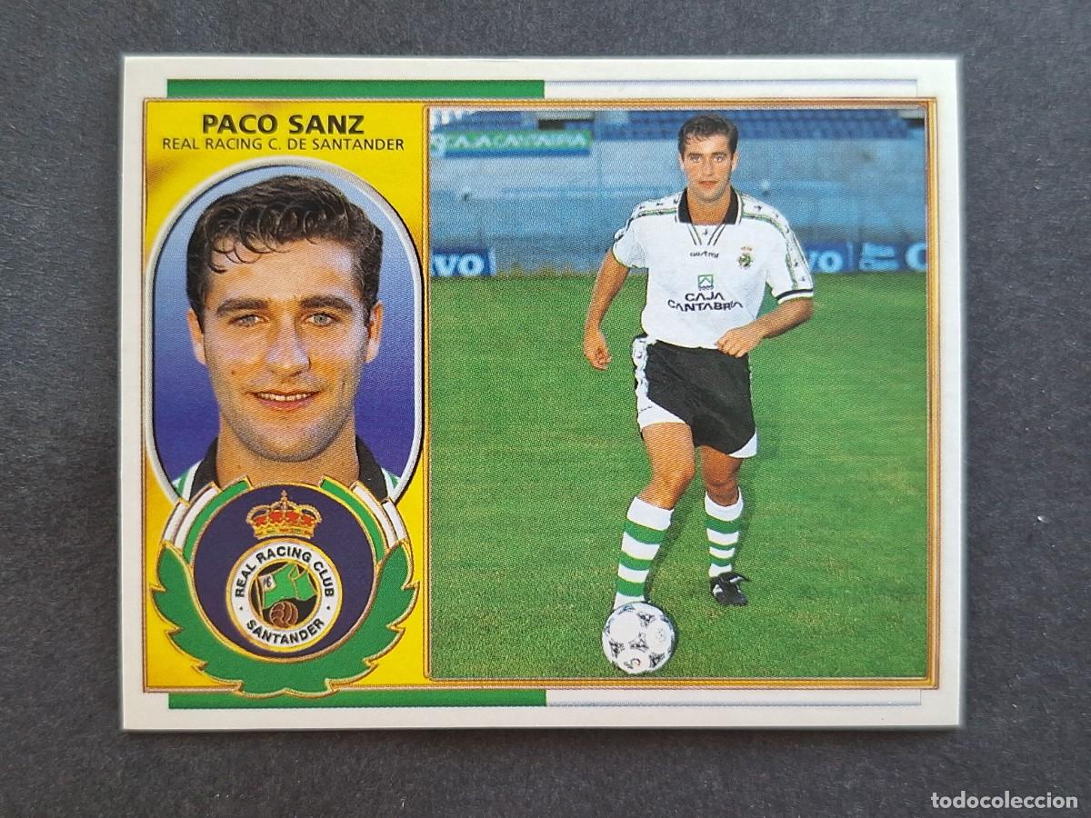 Cromos de f&uacute;tbol: L5 PACO SANZ RACING DE SANTANDER FICHAJE 20 LIGA ESTE 1996 1997 96 97 NUNCA PEGADO SIN PEGAR