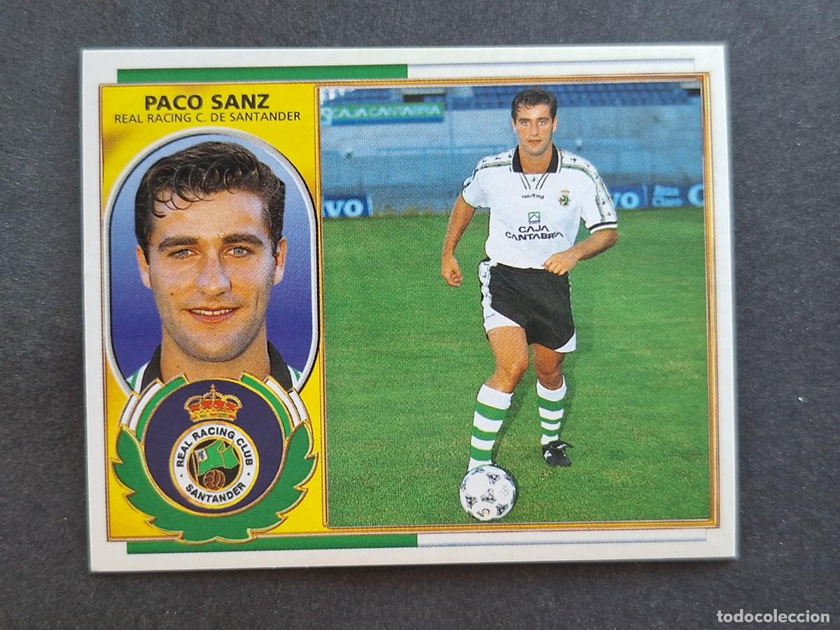 Cromos de f&uacute;tbol: L5 PACO SANZ RACING DE SANTANDER FICHAJE 20 LIGA ESTE 1996 1997 96 97 NUNCA PEGADO SIN PEGAR