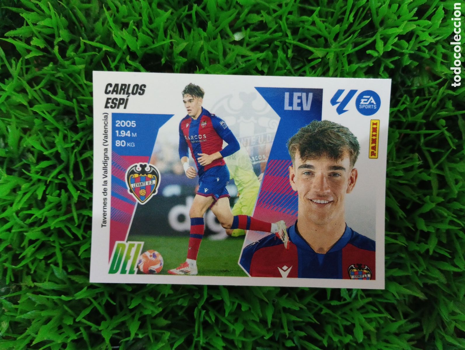 Cromos de f&uacute;tbol: Carlos Espi Levante Liga Este 25-26 # 19 A NUNCA PEGADO