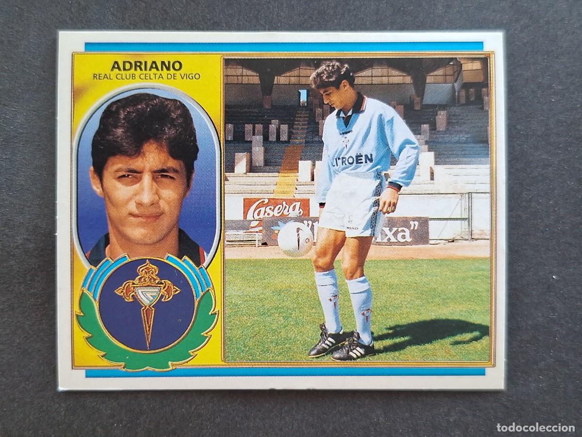 Cromos de f&uacute;tbol: L5 ADRIANO CELTA DE VIGO FICHAJE 28 BIS LIGA ESTE 1996 1997 96 97 NUNCA PEGADO SIN PEGAR