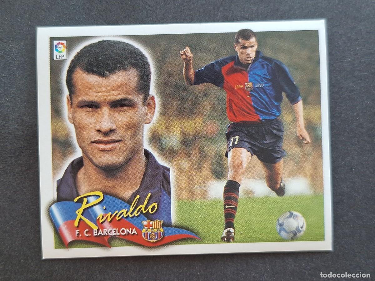 Cromos de f&uacute;tbol: L6 RIVALDO F. C. BARCELONA LIGA ESTE 2000 2001 00 01 NUNCA PEGADO SIN PEGAR