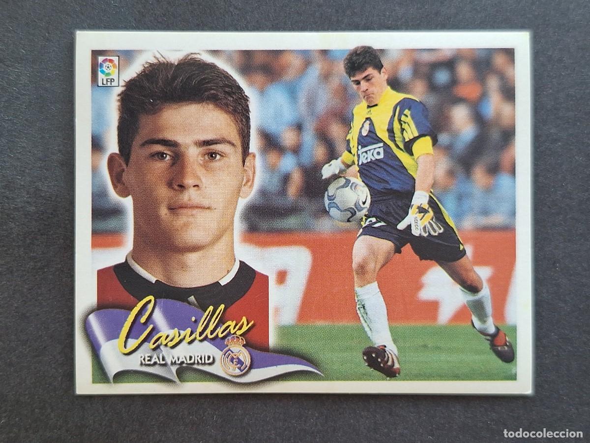 Fu&szlig;ball-Sticker: L6 CASILLAS REAL MADRID LIGA ESTE 2000 2001 00 01 NUNCA PEGADO SIN PEGAR
