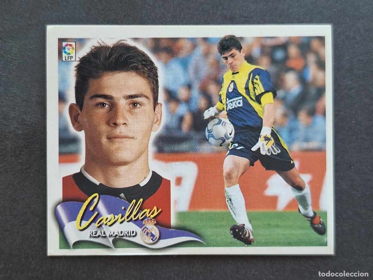 Fu&szlig;ball-Sticker: L6 CASILLAS REAL MADRID LIGA ESTE 2000 2001 00 01 NUNCA PEGADO SIN PEGAR