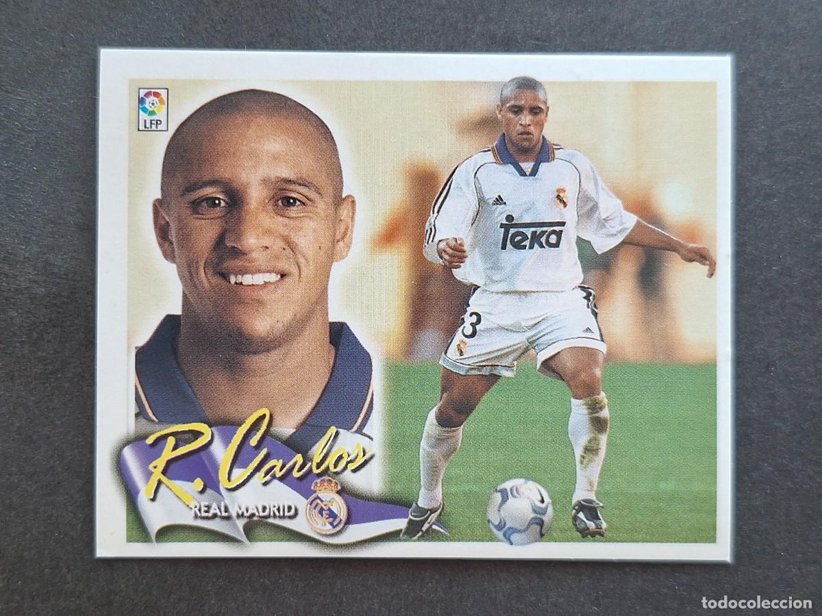Fu&szlig;ball-Sticker: L6 ROBERTO CARLOS REAL MADRID LIGA ESTE 2000 2001 00 01 NUNCA PEGADO SIN PEGAR