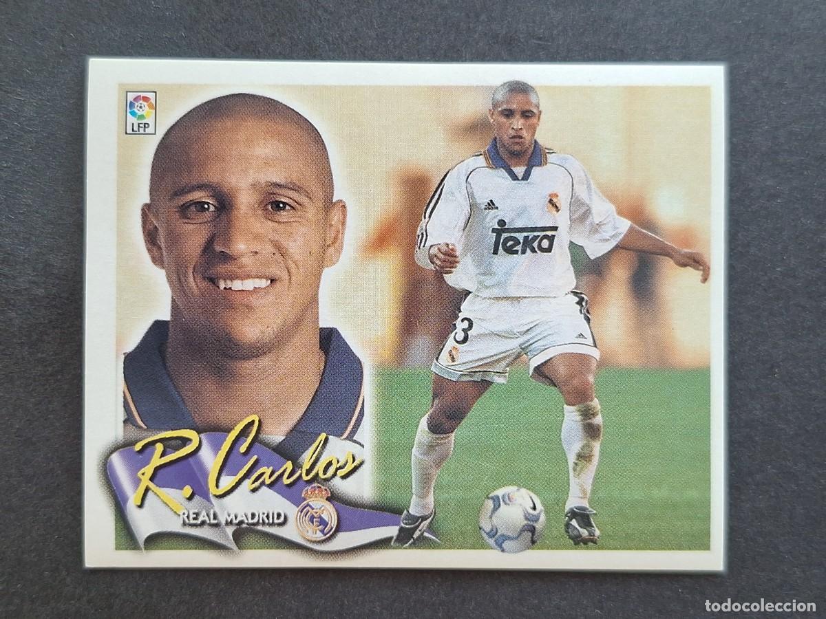 Fu&szlig;ball-Sticker: L6 ROBERTO CARLOS REAL MADRID LIGA ESTE 2000 2001 00 01 NUNCA PEGADO SIN PEGAR