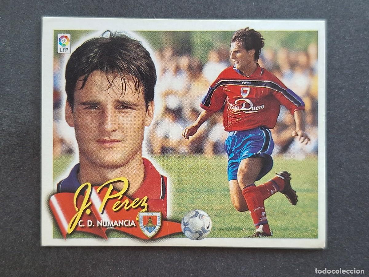 Figurine di Calcio: L6 J. PEREZ C. D. NUMANCIA LIGA ESTE 2000 2001 00 01 NUNCA PEGADO SIN PEGAR